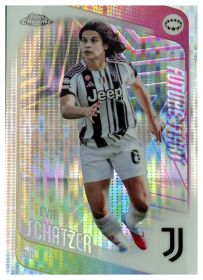 Eva Schatzer - Topps Chrome UEFA Women's Champions League Future Stars 2025-26, Nr. 82 – RayWave Refractor, Insert
