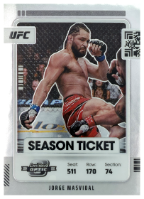 Jorge Masvidal - Panini Chronicles UFC Contenders Optic Season Ticket 2022, Nr. 375