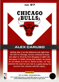 Alex Caruso - Panini Recon Base Set 2021-22, Nr. 97