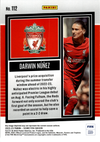 Darwin Núñez - Panini Score FIFA Base Set 2022-23, Nr. 112