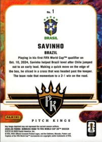 Savinho - Panini Donruss FIFA Road to World Cup Pitch Kings 2025-26, Nr. 1 – Insert