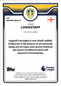 Sean Longstaff - Topps Flagship Premier League Base Set 2026-27, Nr. 152