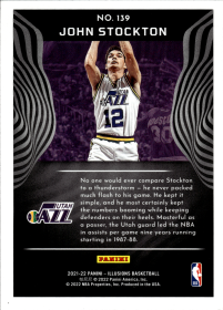John Stockton - Panini Illusions Base Set 2021-22, Nr. 139 – Trophy Collection Bronze