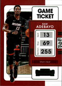 Bam Adebayo - Panini Contenders Game Ticket 2021-22, Nr. 43