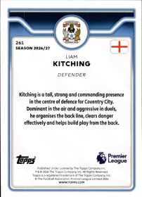 Liam Kitching - Topps Flagship Premier League Base Set 2026-27, Nr. 261 – Rookie Card