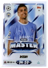 Rodri - Topps Match Attax UEFA Club Competitions Attax Master 2026-27, Nr. 33