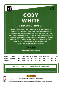 Coby White - Panini Donruss Base Set 2020-21, Nr. 148