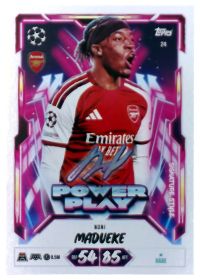 Noni Madueke - Topps Match Attax UEFA Club Competitions Power Play Signature Style 2026-27, Nr. 24