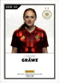 Lisanne Gräwe - Panini DFB-Frauen Team-Set National Debut 2025, Nr. DEB-10 – Insert
