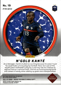 N'Golo Kanté - Panini Mosaic FIFA Road to World Cup International Men of Mastery 2021-22, Nr. 19 – Mosaic, Insert