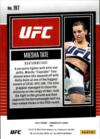 Miesha Tate - Panini Chronicles UFC Score 2022, Nr. 197 – Bronze