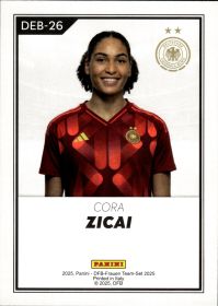 Cora Zicai - Panini DFB-Frauen Team-Set National Debut 2025, Nr. DEB-26 – Insert