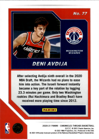 Deni Avdija - Panini Chronicles Threads 2020-21, Nr. 77