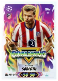 Alexander Sørloth - Topps Match Attax UEFA Club Competitions Goaliaths 2026-27, Nr. 187