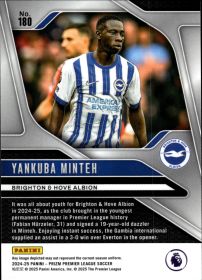 Yankuba Minteh - Panini Prizm Premier League Base Set 2024-25, Nr. 180