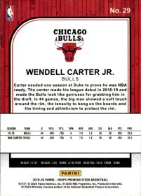 Wendell Carter Jr. - Panini Hoops Premium Stock Base Set 2019-20, Nr. 29