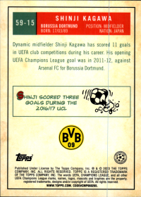 Shinji Kagawa - Topps Chrome UEFA Club Competitions 1959 Topps 2022-23, Nr. 59-15