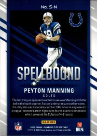 Peyton Manning - Panini Donruss Elite Spellbound 2021, Nr. S-N