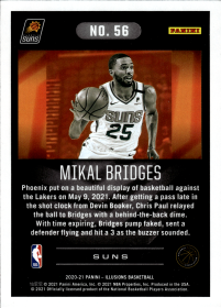 Mikal Bridges - Panini Illusions Base Set 2020-21, Nr. 56