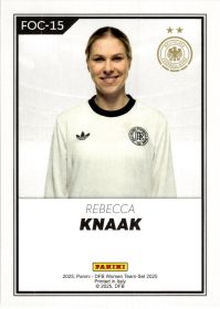 Rebecca Knaak - Panini DFB-Frauen Team-Set FOC 2025, Nr. FOC-15 – Insert