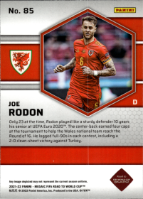 Joe Rodon - Panini Mosaic FIFA Road to World Cup Base Set 2021-22, Nr. 85 – Rookie Card