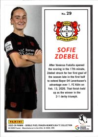 Sofie Zdebel - Panini Frauen-Bundesliga TC Collection Base Set 2025-26, Nr. 29