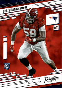 Christian Barmore - Panini Prestige Base Set 2021, Nr. 251 – Rookie Card
