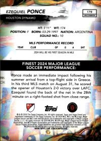 Ezequiel Ponce - Topps Finest MLS Base Set 2024, Nr. 179