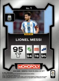 Lionel Messi - Panini Prizm Monopoly FIFA World Cup Base Set 2026, Nr. 1
