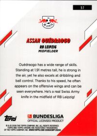 Assan Ouédraogo - Topps Chrome Bundesliga Base Set 2025-26, Nr. 57