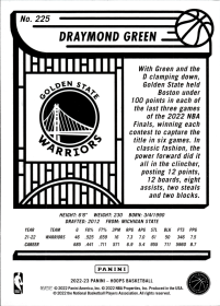 Draymond Green - Panini Hoops Base Set 2022-23, Nr. 225