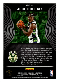Jrue Holiday - Panini Illusions Base Set 2021-22, Nr. 51