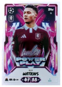 Ollie Watkins - Topps Match Attax UEFA Club Competitions Power Play Signature Style 2026-27, Nr. 78