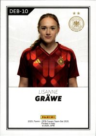 Lisanne Gräwe - Panini DFB-Frauen Team-Set National Debut 2025, Nr. DEB-10 – Insert