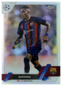 Raphinha - Topps Chrome UEFA Club Competitions Base Set 2022-23, Nr. 164 – Refractor