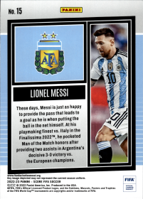 Lionel Messi - Panini Score FIFA Base Set 2022-23, Nr. 15