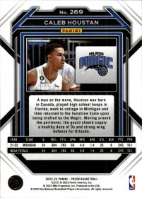 Caleb Houston - Panini Prizm Base Set 2022-23, Nr. 269 – Rookie Card