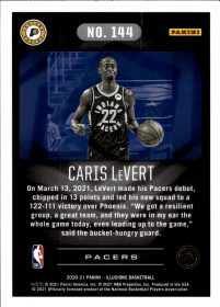 Caris LeVert - Panini Illusions Base Set 2020-21, Nr. 144