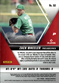 Zack Wheeler - Panini Mosaic Base Set 2021, Nr. 50