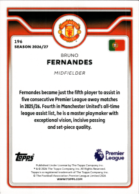 Bruno Fernandes - Topps Flagship Premier League Base Set 2026-27, Nr. 196