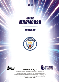 Omar Marmoush - Topps Flagship Premier League Nitro Boost 2026-27, Nr. NB 16 – Insert
