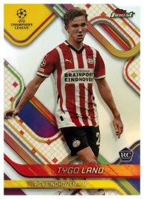 Tygo Land - Topps Finest UEFA Club Competitions Base Set 2024-25, Nr. 28 – Rookie Card