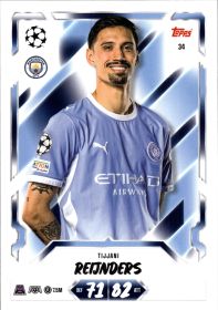 Tijjani Reijnders - Topps Match Attax UEFA Club Competitions Base Set 2026-27, Nr. 34