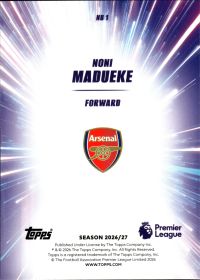 Noni Madueke - Topps Flagship Premier League Nitro Boost 2026-27, Nr. NB 1 – Insert