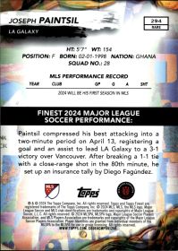 Joseph Paintsil - Topps Finest MLS Base Set 2024, Nr. 294 – Rookie Card