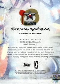 Nicholas Robinson - Topps G League Base Set 2024-25, Nr. 6