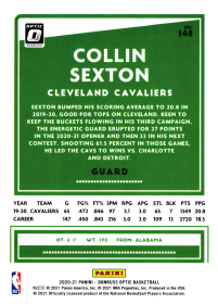 Collin Sexton - Panini Donruss Optic Base Set 2020-21, Nr. 148