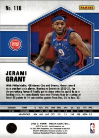Jerami Grant - Panini Mosaic Base Set 2020-21, Nr. 116