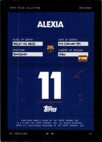 Alexia Putellas - Topps Focus FC Barcelona Base Set 2023-24, Nr. 13