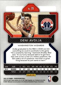 Deni Avdija - Panini Prizm Base Set 2021-22, Nr. 79